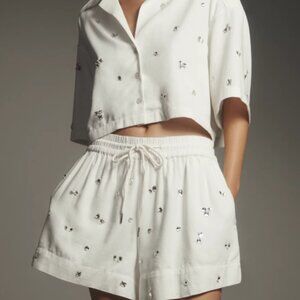 Maeve Crystal-Embellished Shorts